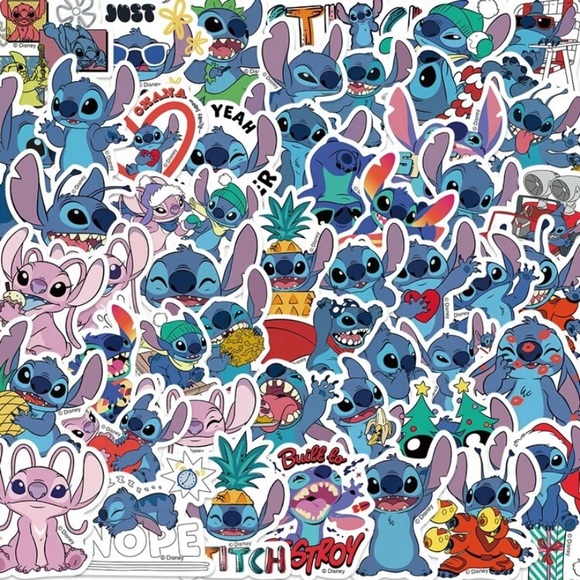 50 Pack Disney Stitch Vinyl Stickers - Picture 2 of 6